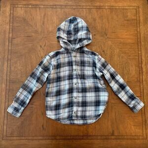 Boys flannel hoodie 6/7
